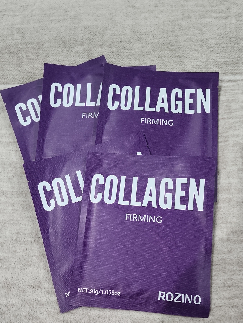 NWT- 5- Rozino Collagen Firming Face Masks